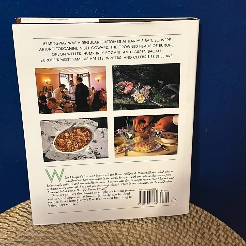 The Harry's Bar in Venice Cookbook By Arrigo Cipriani